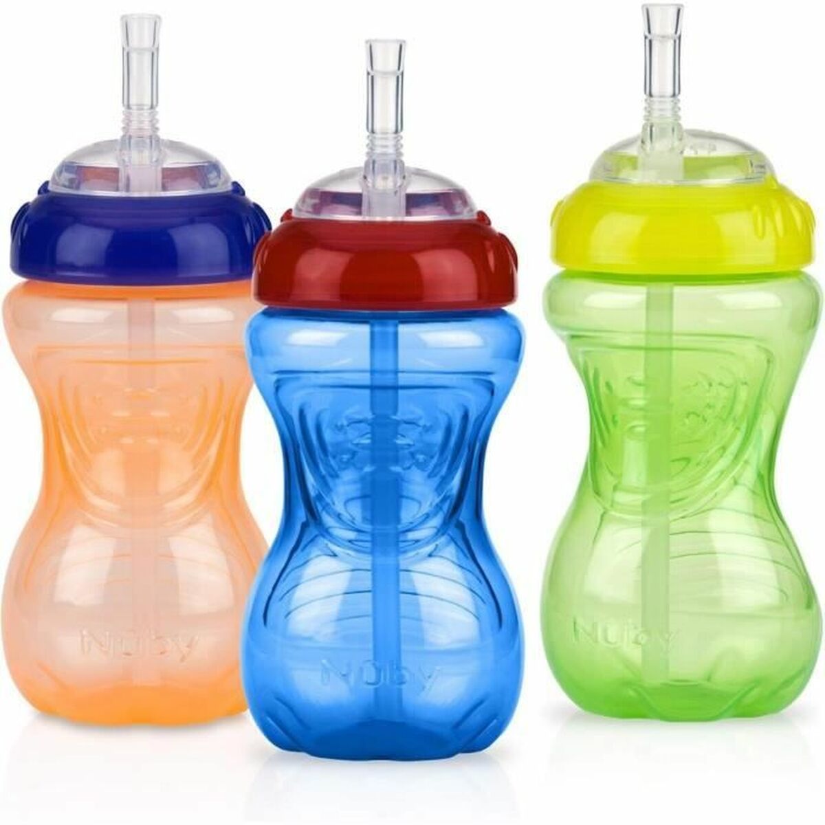 Paharul de învăţare Nûby Multicolor 300 ml 3 Piese - Bebelus, Alăptarea și hrănirea