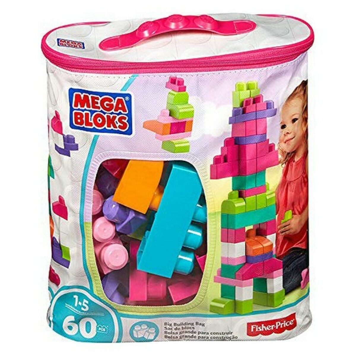Plăci de Construcții MEGA Mattel DCH54 Roz - Jucarii si jocuri