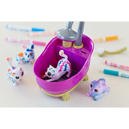 Playset Washimals Pets Crayola 74-7453 Cadă de baie 6 Piese - Jucarii si jocuri, Păpuși și figurine