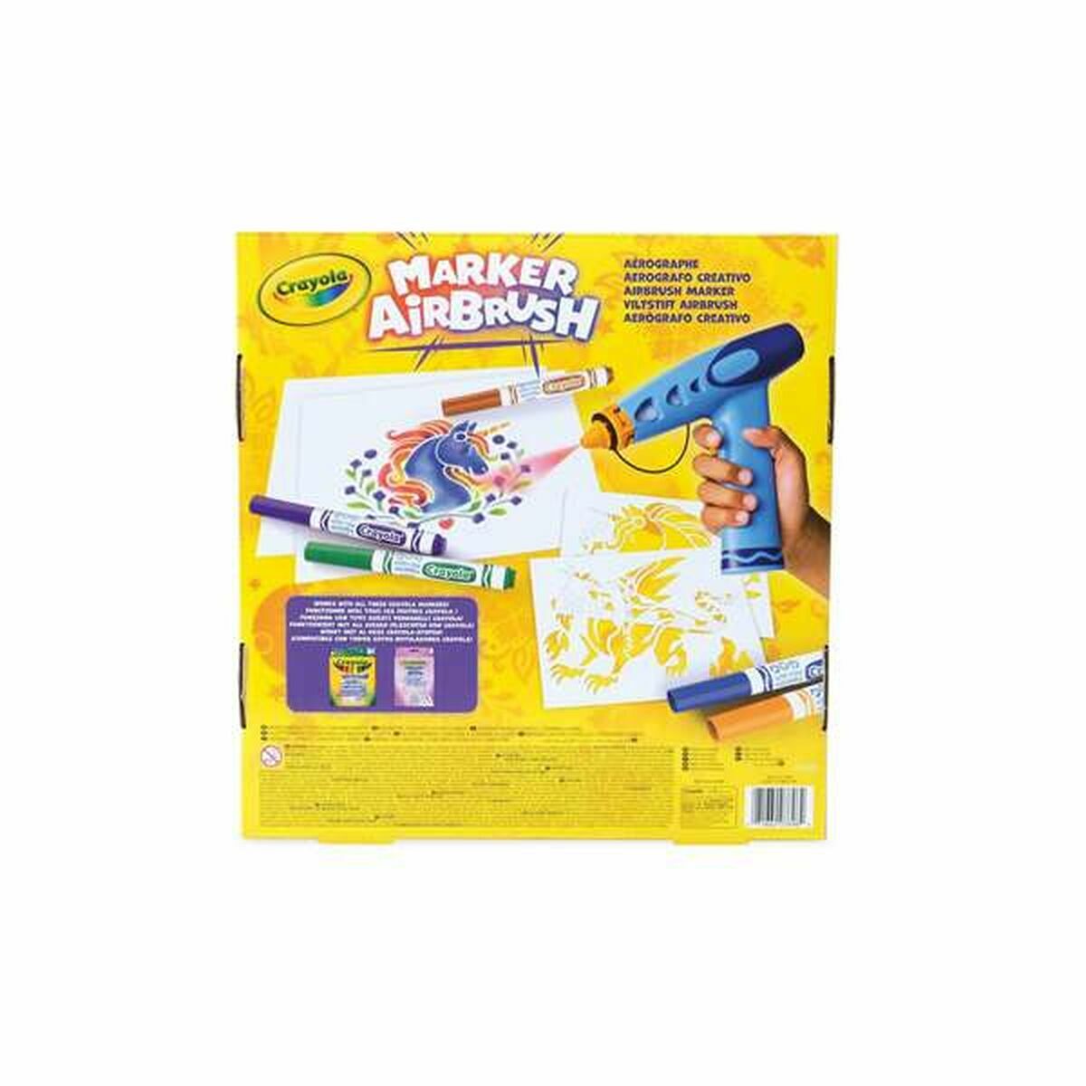 Set pentru desen Crayola Marker Airbrush - Jucarii si jocuri, Activități creative