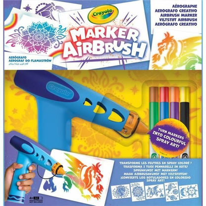 Set pentru desen Crayola Marker Airbrush - Jucarii si jocuri, Activități creative