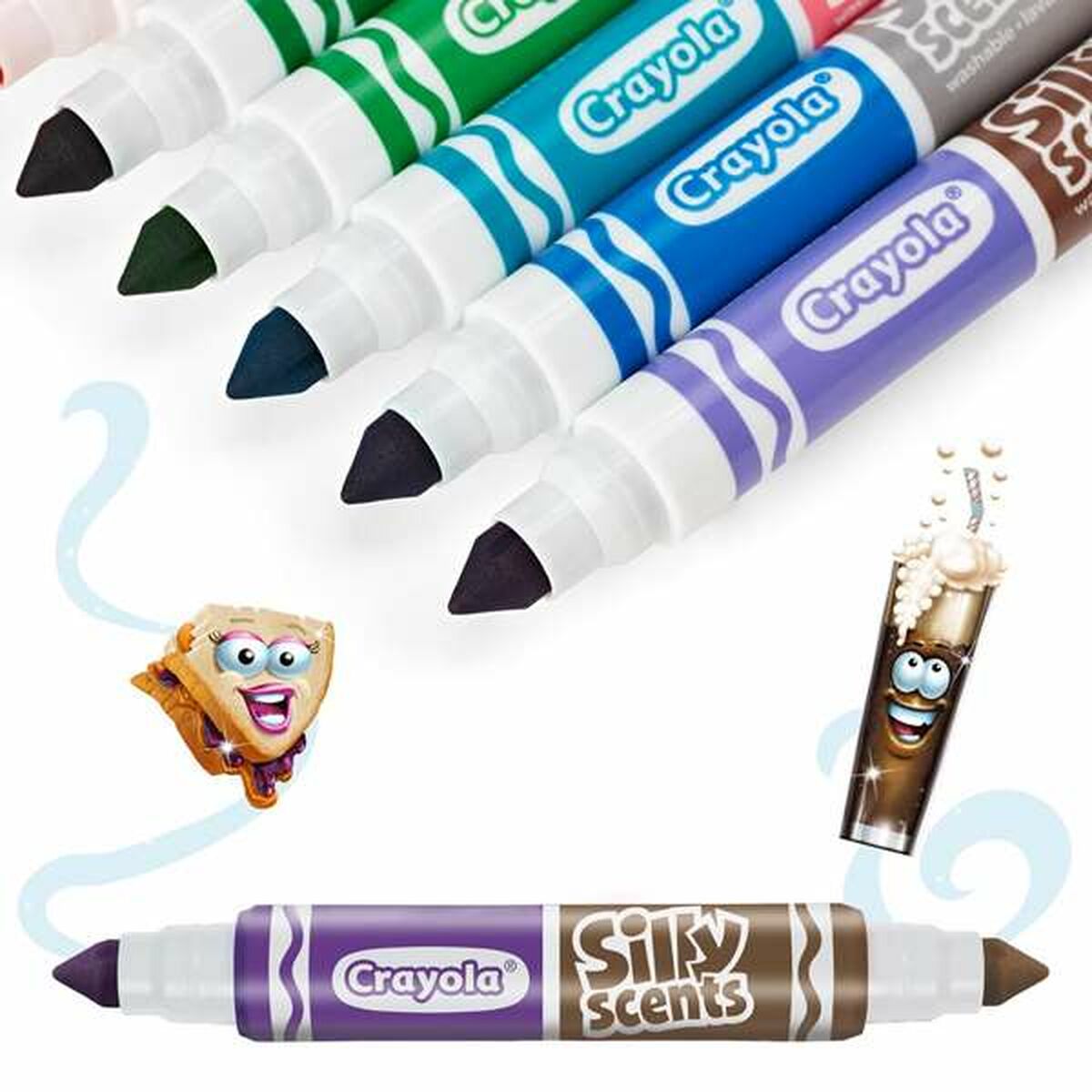Set de Carioci Crayola Parfumat Lavabil/ă Cu două capete 10 Piese - Birou și papetărie, Pixuri, creioane și articole de scris
