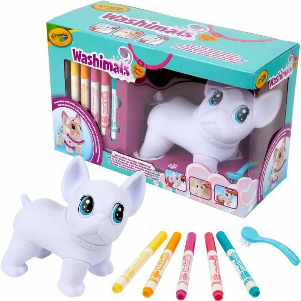 Set pentru desen Crayola Washimals Jumbo Dog - Birou și papetărie, Arte și Meserii