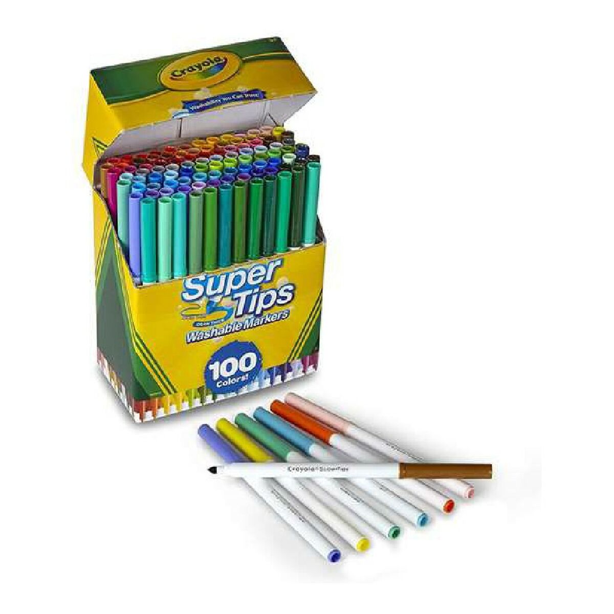 Set de Carioci Super Tips Crayola 58-5100 (100 uds) - Jucarii si jocuri, Activități creative