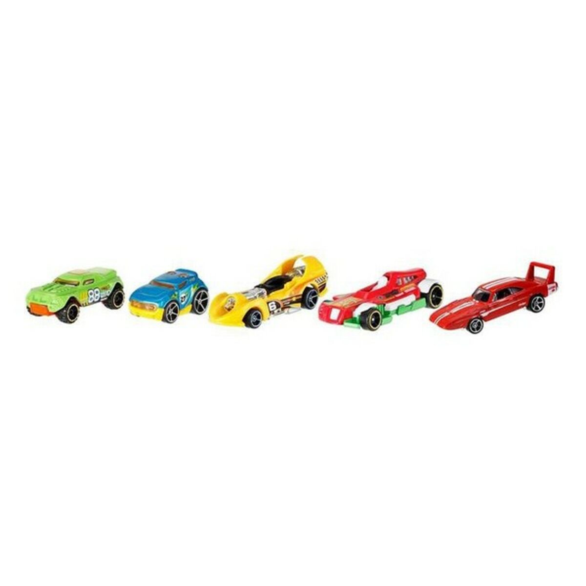 Set de 5 Mașini Hot Wheels 1806 Multicolor Portocaliu - Jucarii si jocuri, Vehicule