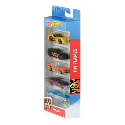 Set de 5 Mașini Hot Wheels 1806 Multicolor Portocaliu - Jucarii si jocuri, Vehicule