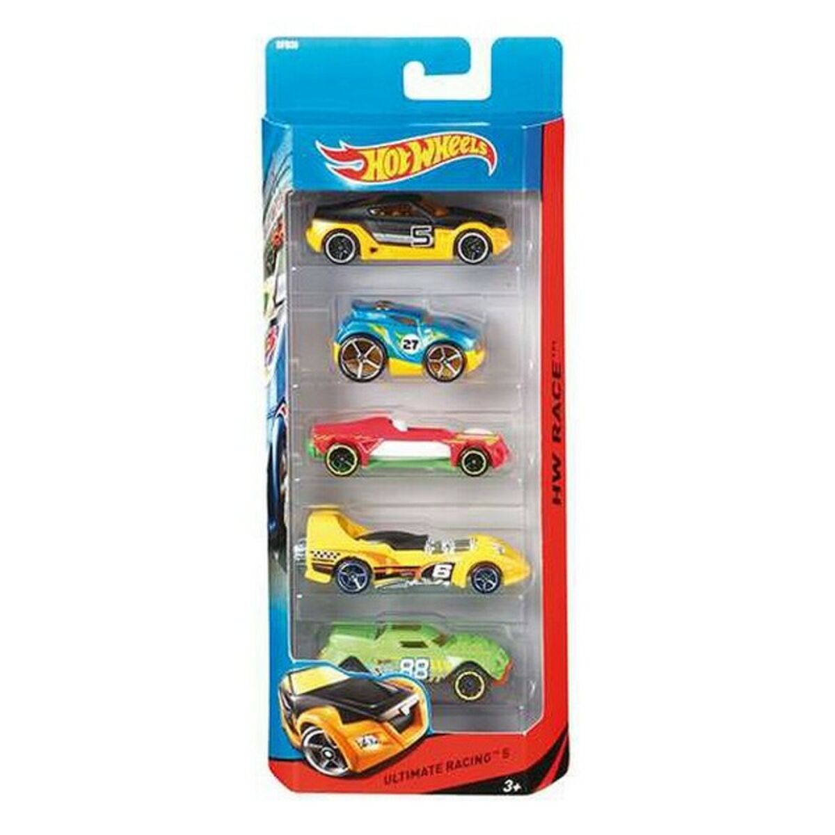 Set de 5 Mașini Hot Wheels 1806 Multicolor Portocaliu - Jucarii si jocuri, Vehicule