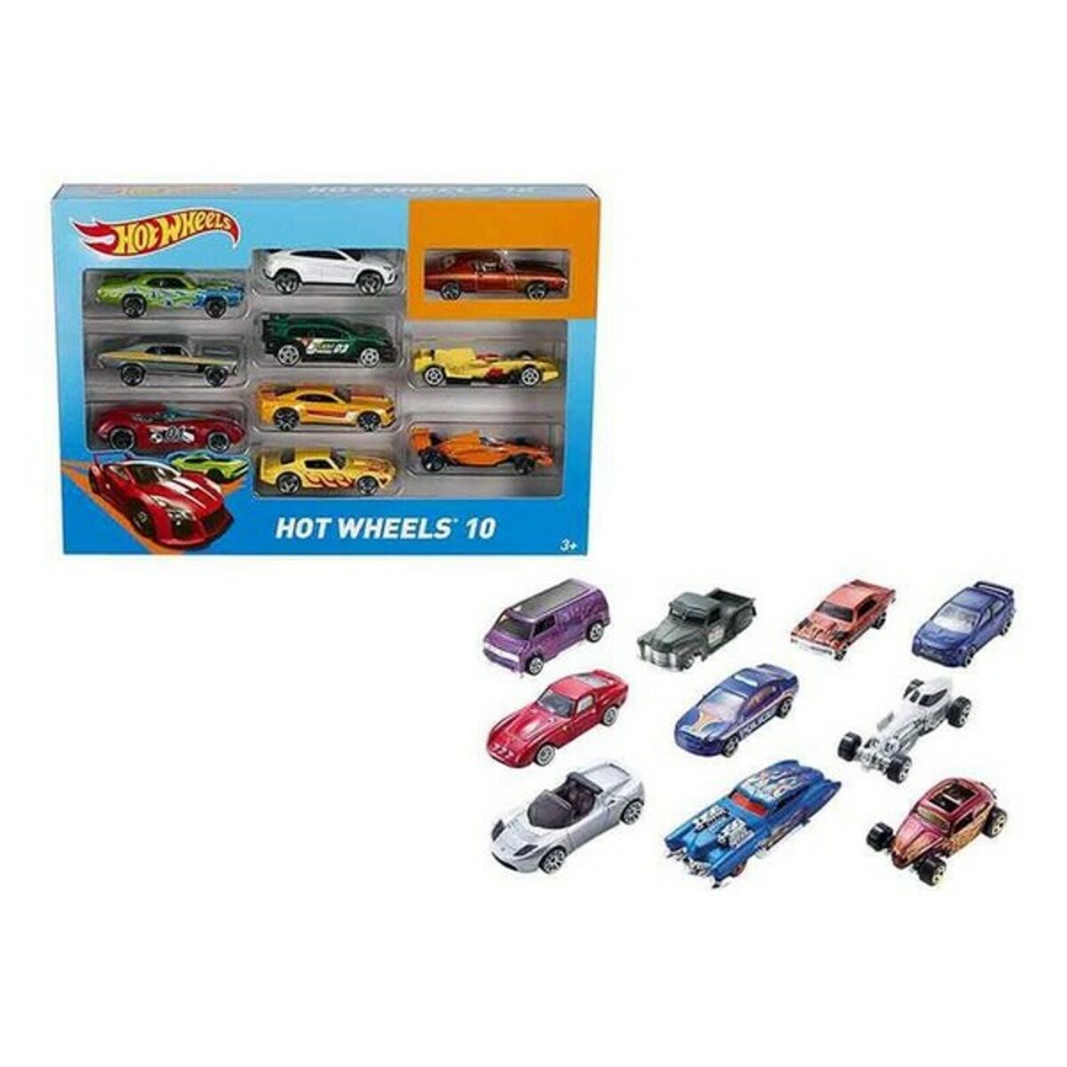 Set de Jucării cu Vehicule Hot Wheels Metal (10 Pcs) - Jucarii si jocuri, Vehicule