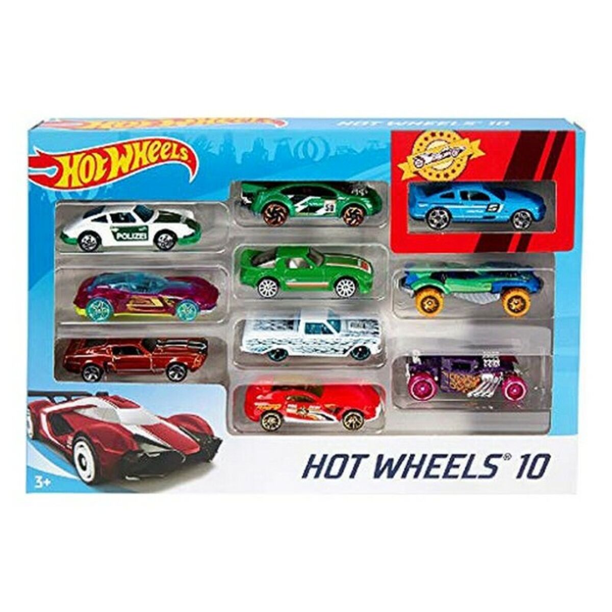 Set de Jucării cu Vehicule Hot Wheels Metal (10 Pcs) - Jucarii si jocuri, Vehicule