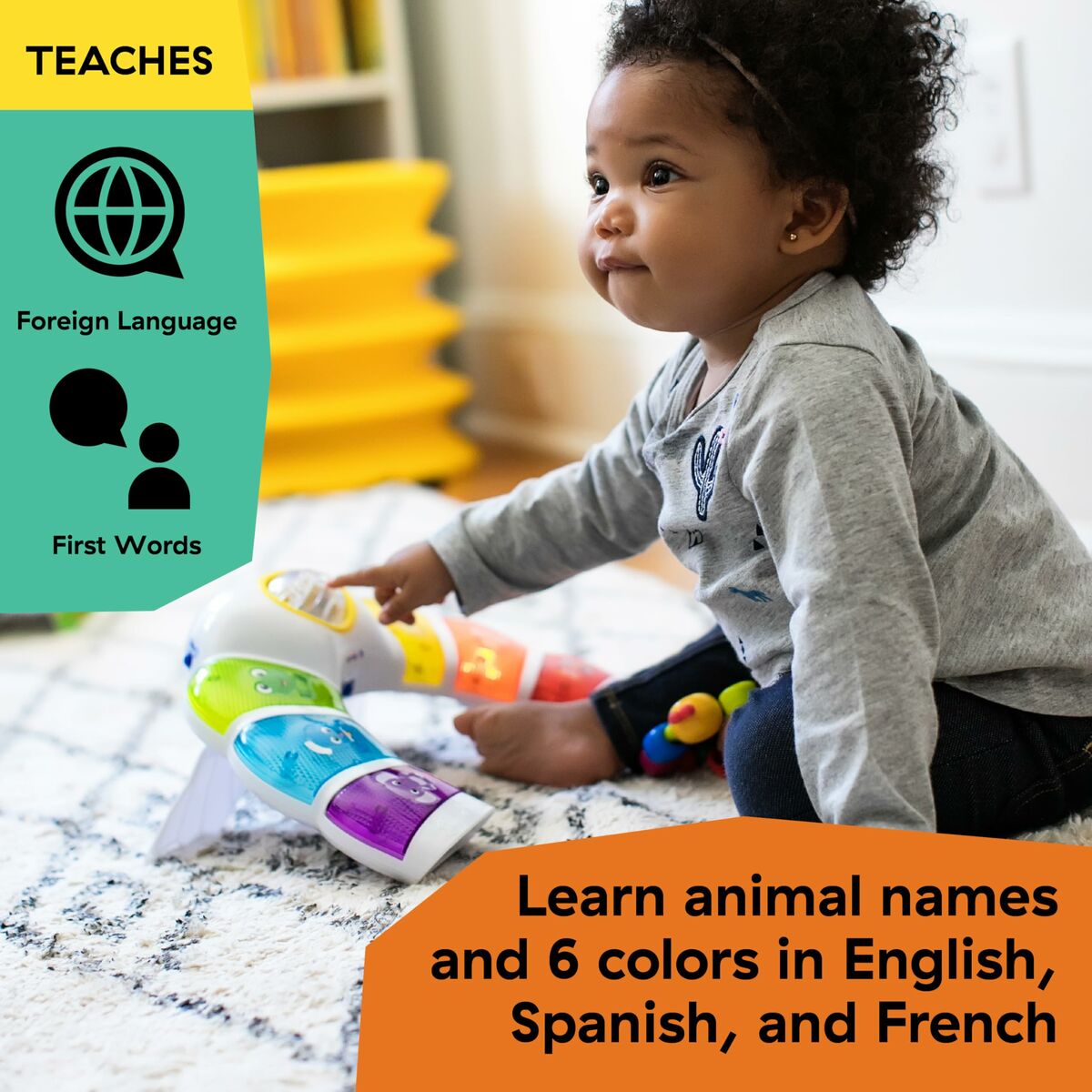 Arcul de activități pentru bebeluși Baby Einstein Glow & Discover Light Bar Multicolor - Bebelus, Jucăriile copilăriei timpurii