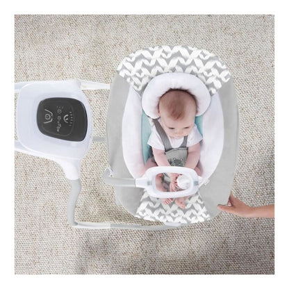 Scaun Balansoar Ingenuity 2-in-1 Swing Lounger - Raylan Gri Alb - Bebelus, Activitate și divertisment