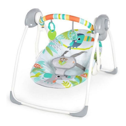 Scaun Balansoar Ingenuity Compact portable swing Multicolor animale - Bebelus, Activitate și divertisment