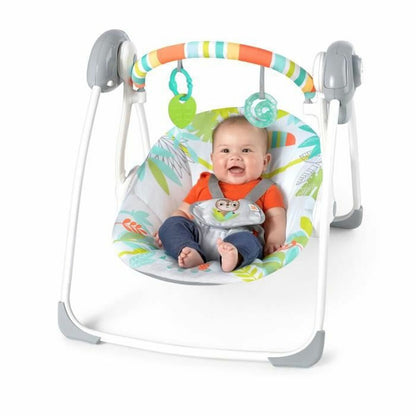 Scaun Balansoar Ingenuity Compact portable swing Multicolor animale - Bebelus, Activitate și divertisment