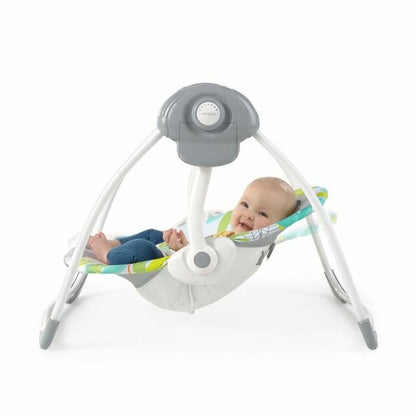 Scaun Balansoar Ingenuity Compact portable swing Multicolor animale - Bebelus, Activitate și divertisment