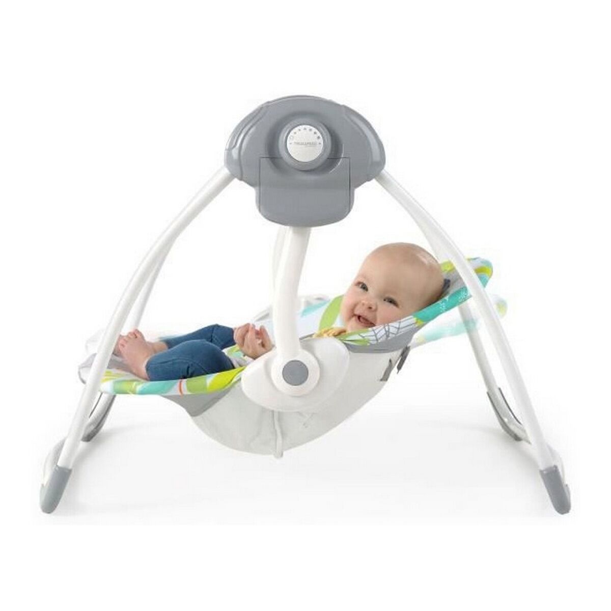 Scaun Balansoar Ingenuity Compact portable swing Multicolor animale - Bebelus, Activitate și divertisment