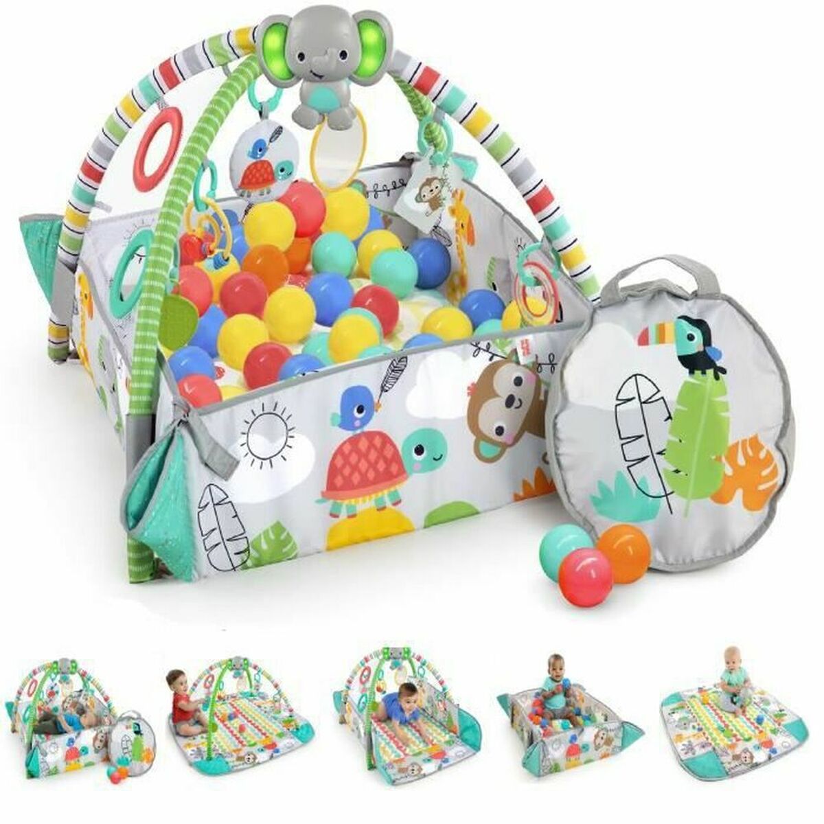 Saltea de joacă Bright Starts Multicolor - Bebelus, Activitate și divertisment