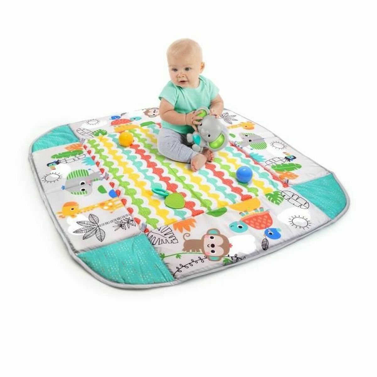 Saltea de joacă Bright Starts Multicolor - Bebelus, Activitate și divertisment