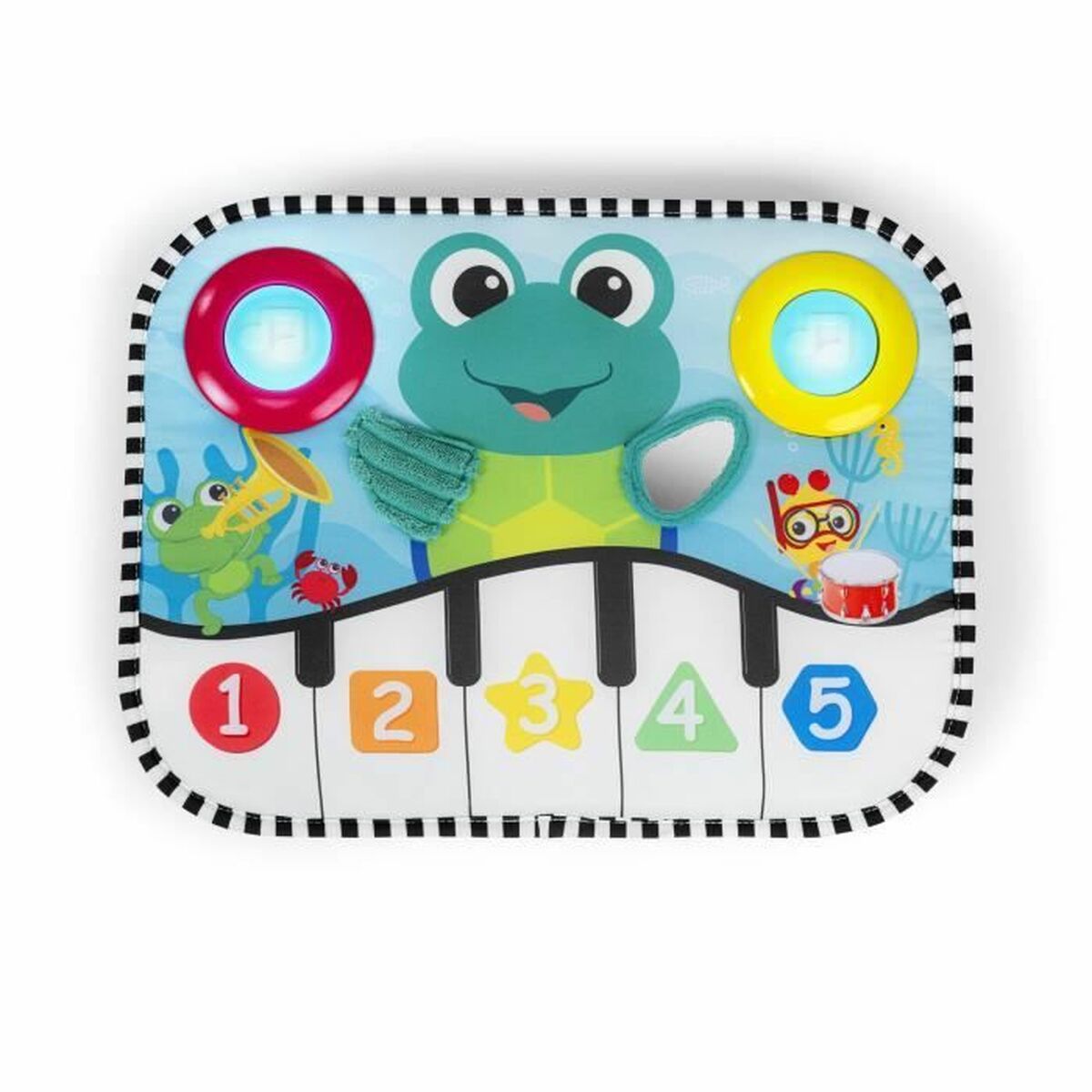 Pernă Baby Einstein Ocean Explorers Neptune's Kick & Explore Muzical - Bebelus, Jucăriile copilăriei timpurii