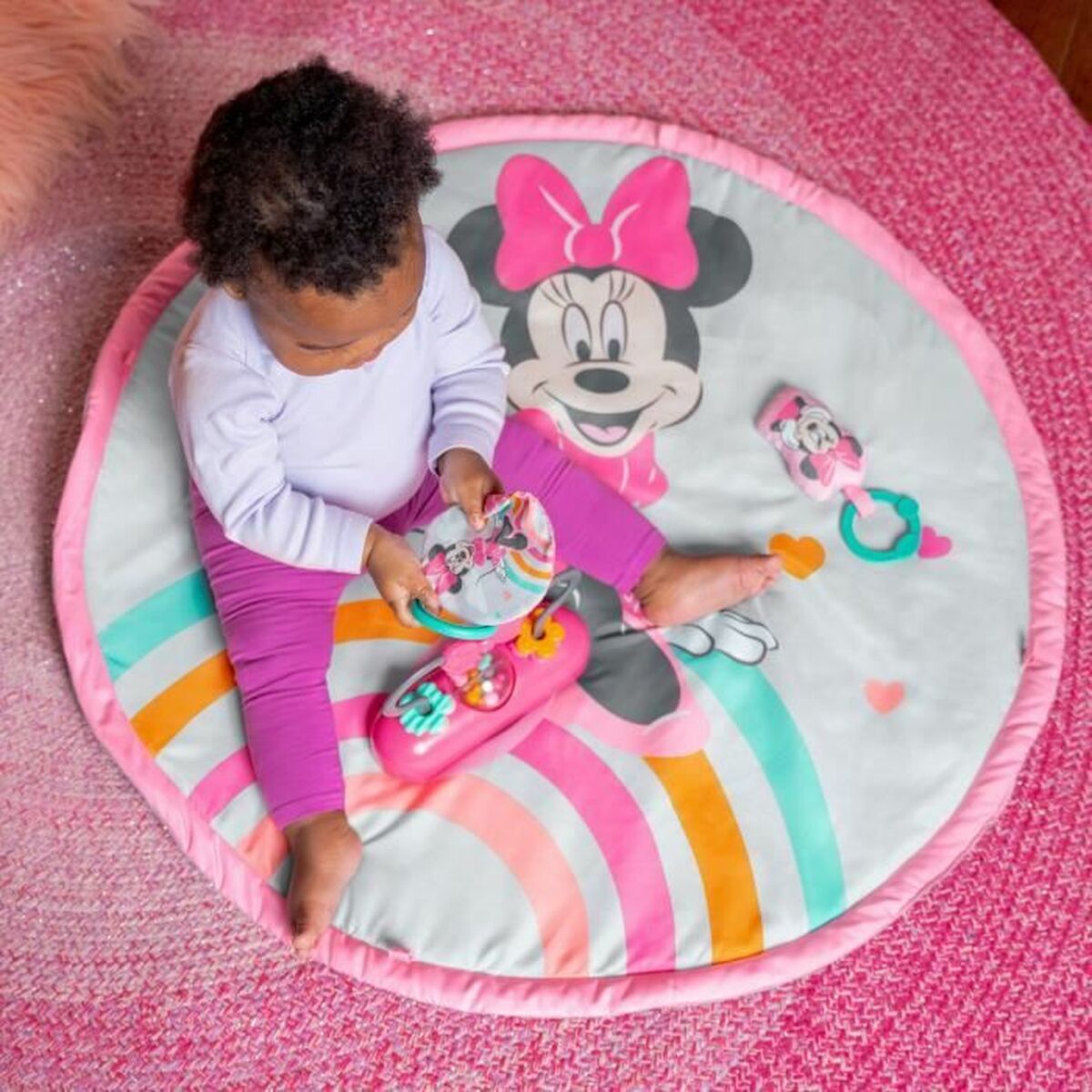 Saltea de joacă Bright Starts Minnie - Bebelus, Activitate și divertisment