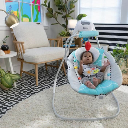 Hamac pentru Bebeluș Baby Einstein Ocean Albastru - Bebelus, Dormitor