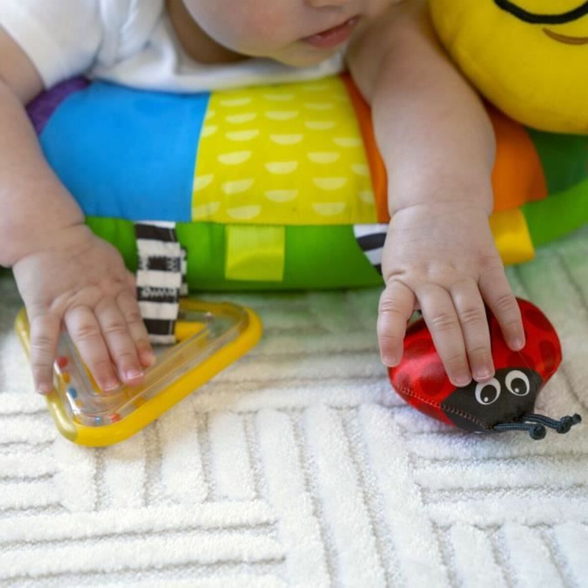 Centru de activităţi Baby Einstein Cal-a-Pillow - Bebelus, Jucăriile copilăriei timpurii