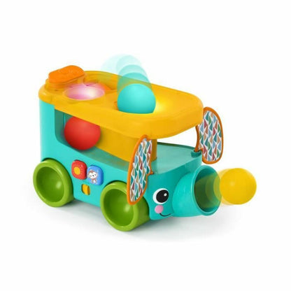 Jucărie de tras și împins Bright Starts Pop & Roll Safari Bus - Bebelus, Jucăriile copilăriei timpurii