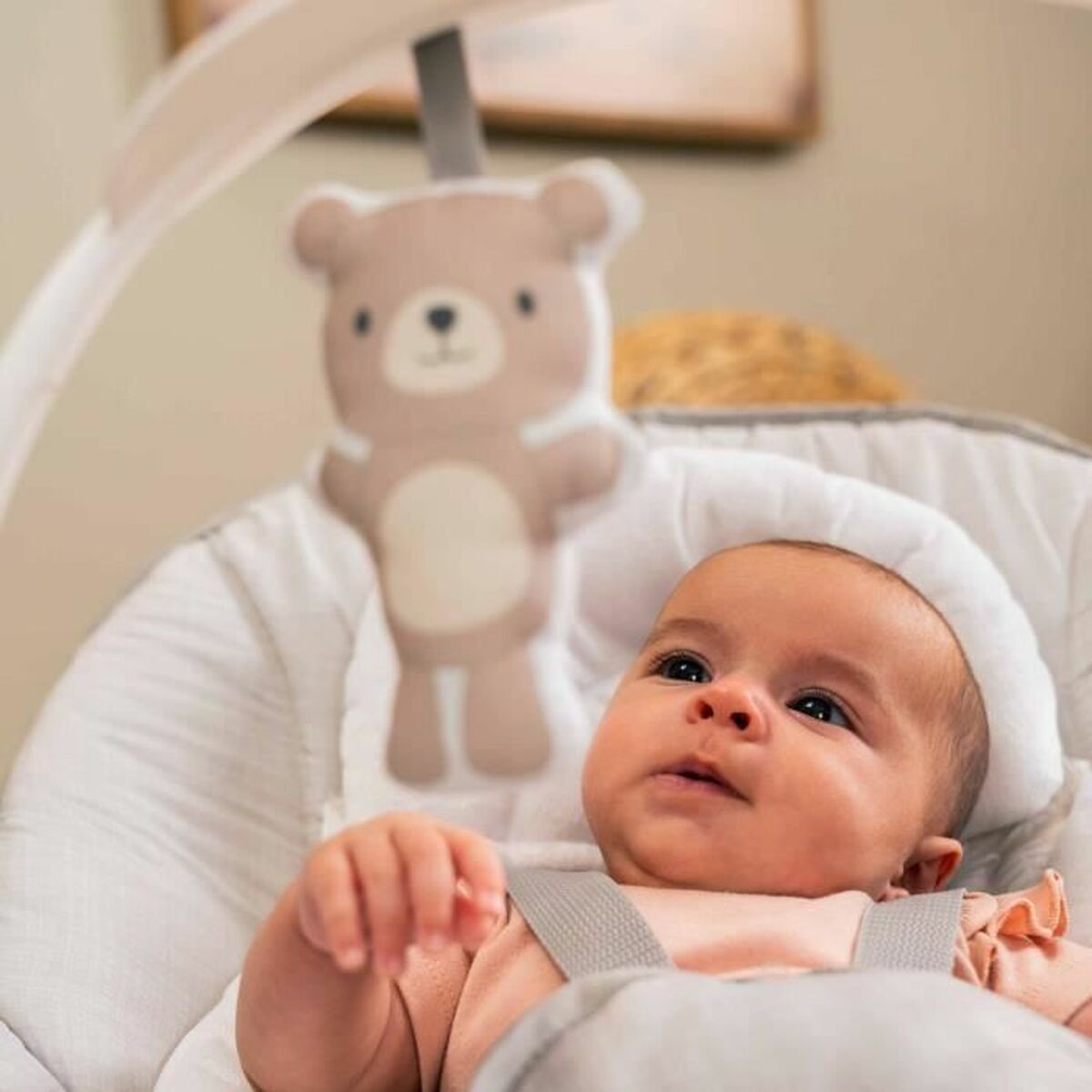 Hamac pentru Bebeluș Ingenuity Alb Gri - Bebelus, Dormitor