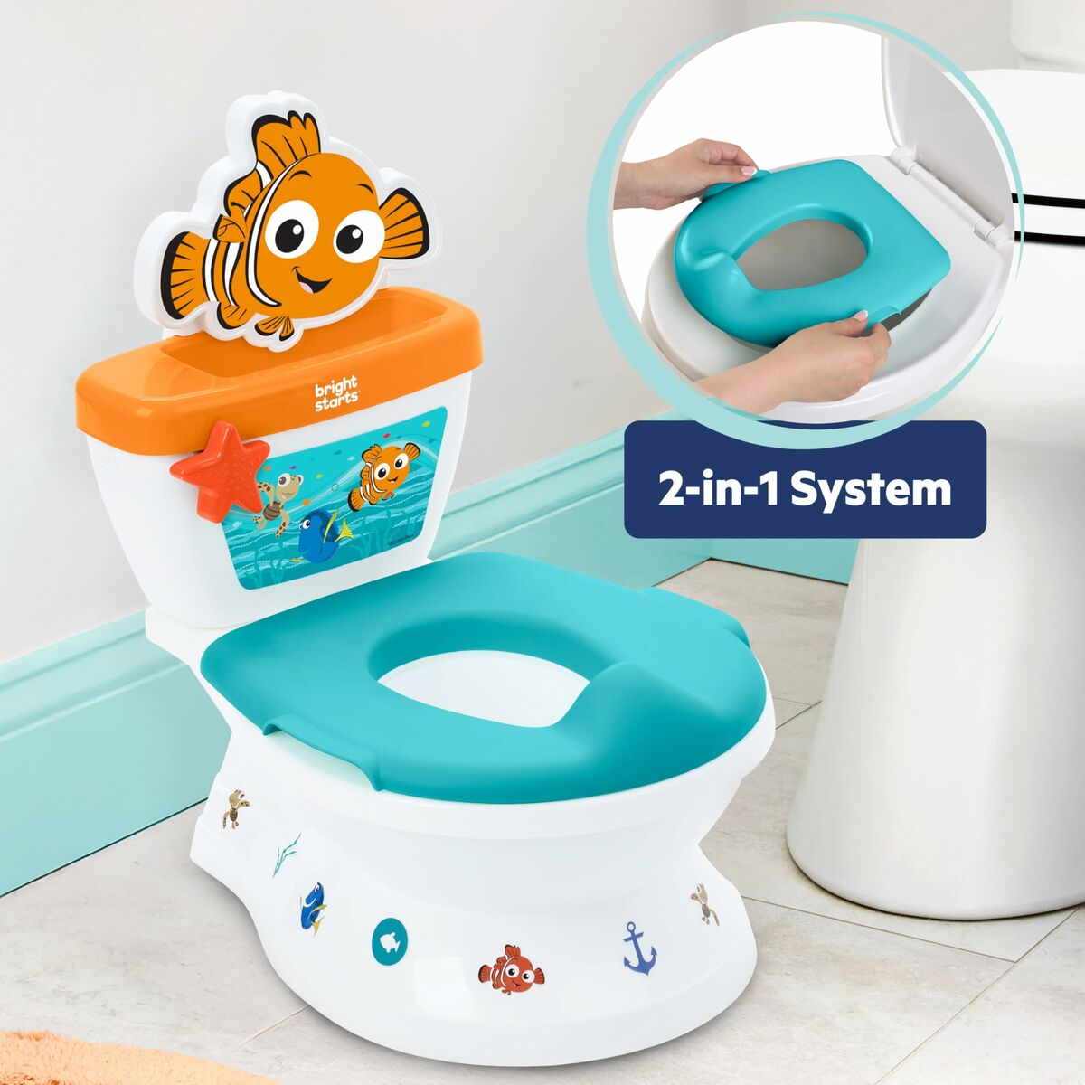 Oliță de noapte Bright Starts Nemo - Bebelus, Pisoare și scaune