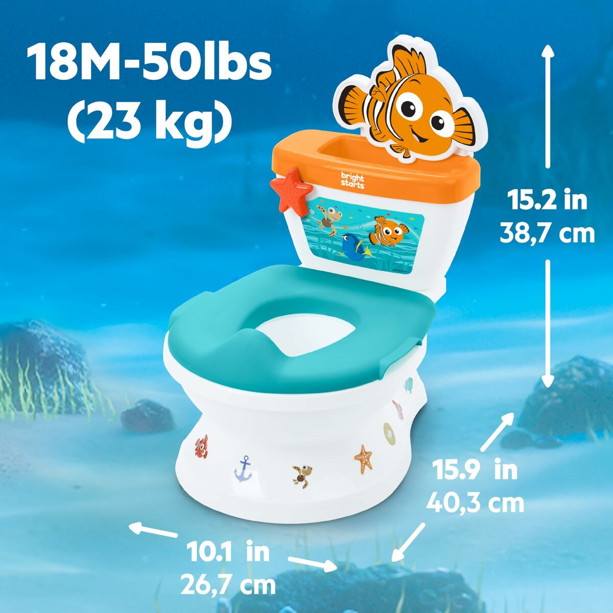 Oliță de noapte Bright Starts Nemo - Bebelus, Pisoare și scaune