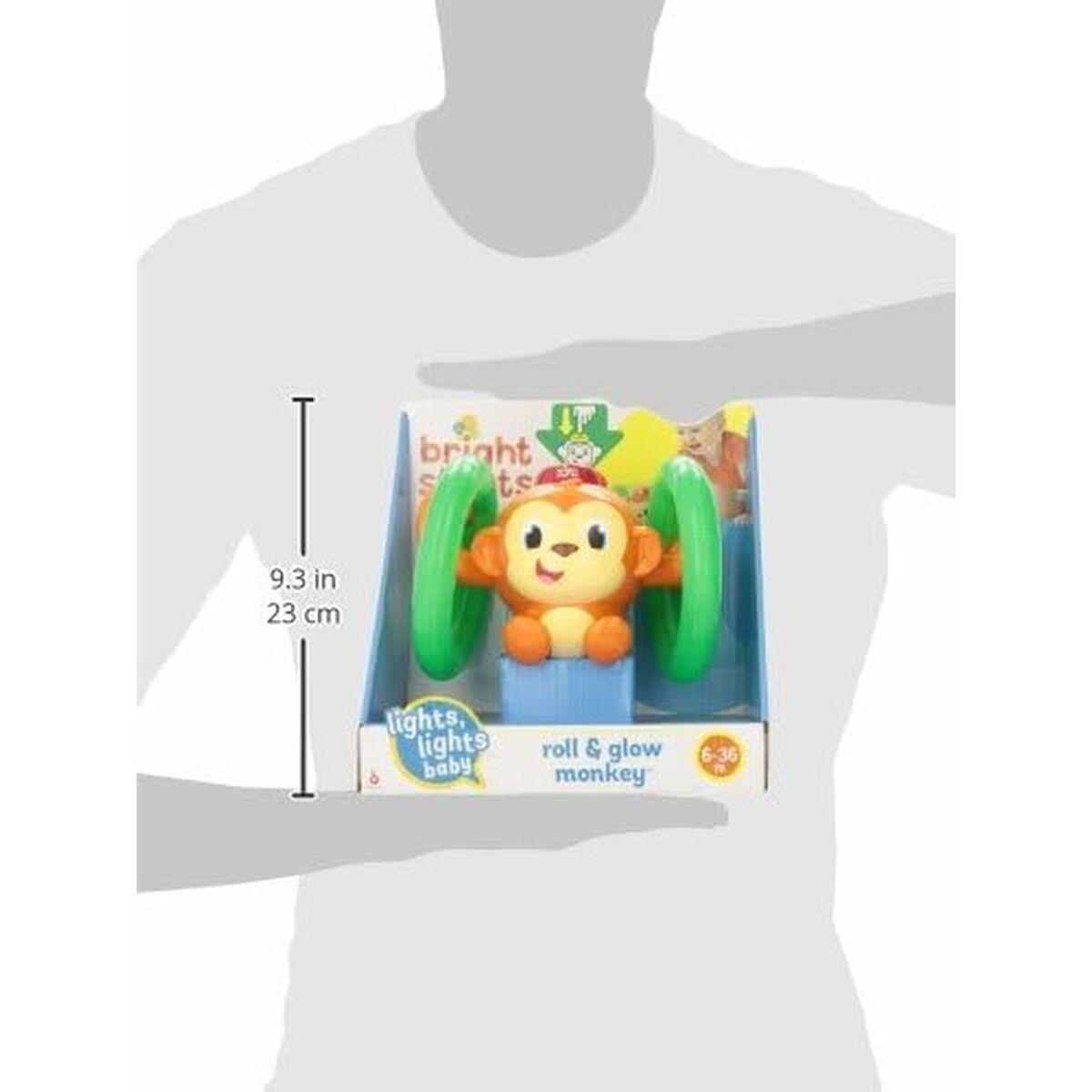 Jucărie muzicală Bright Starts Little Roll & Glow Monkey - Bebelus, Jucăriile copilăriei timpurii