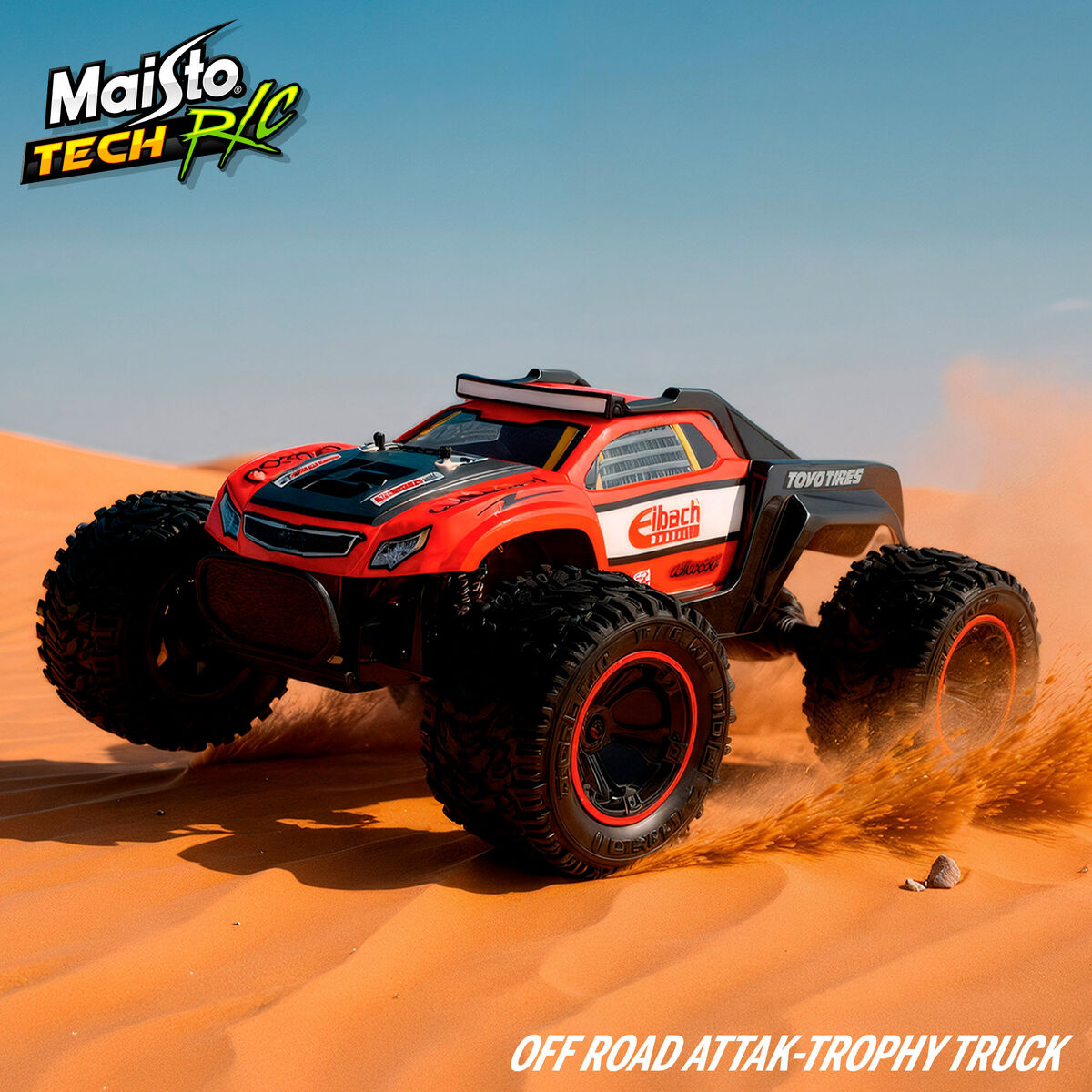 Mașină Radio Control Maisto Trophy Truck Roșu 1:14 37 x 17 x 36 cm 2,4 GHz - Jucarii si jocuri, Vehicule