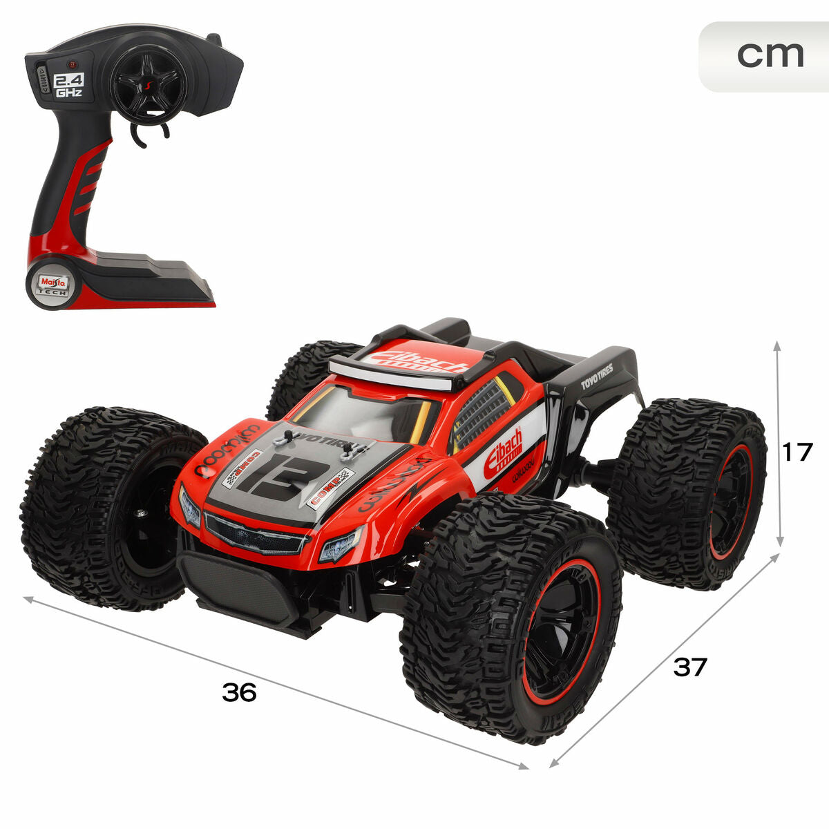 Mașină Radio Control Maisto Trophy Truck Roșu 1:14 37 x 17 x 36 cm 2,4 GHz - Jucarii si jocuri, Vehicule