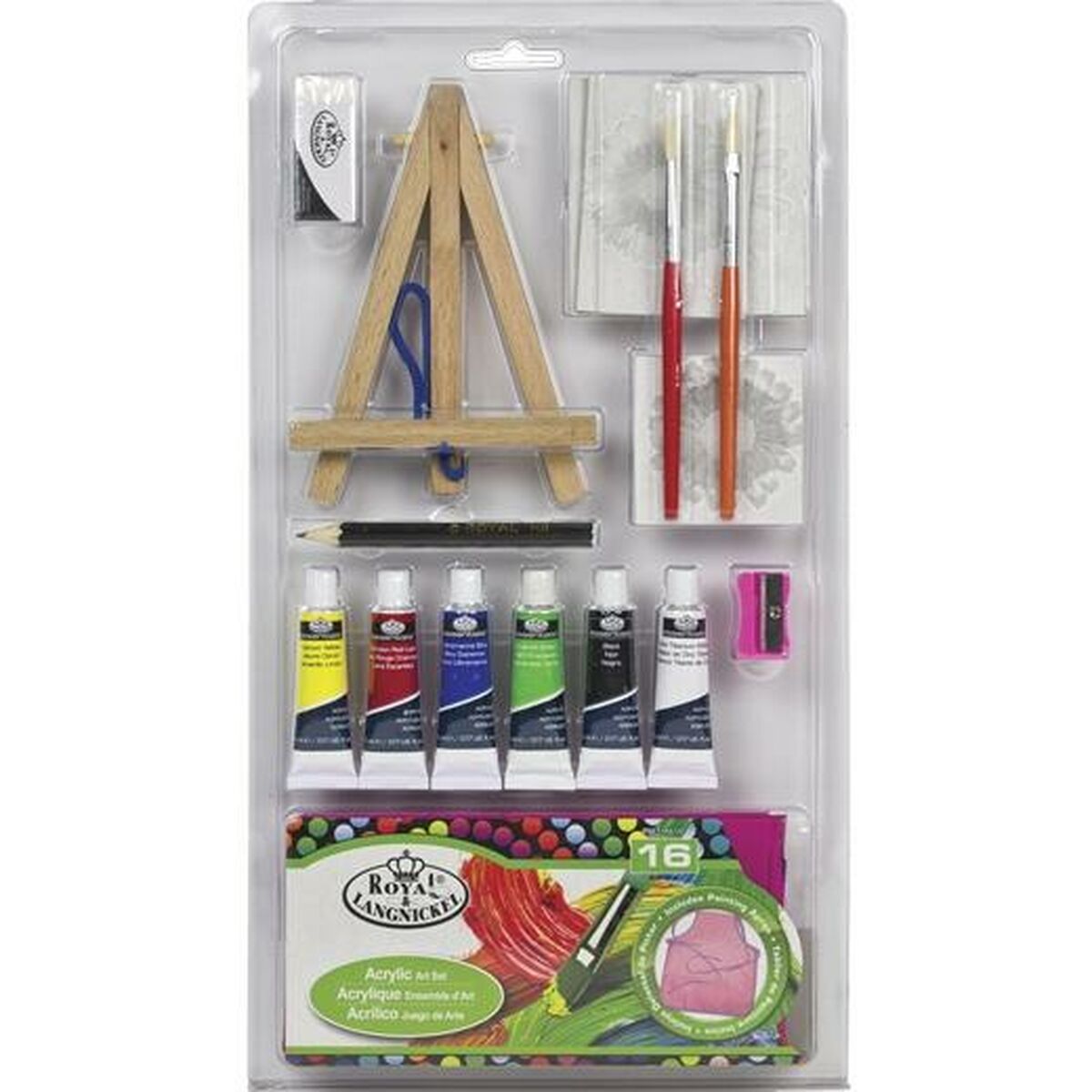 Set de pictură în acrilic Royal & Langnickel Multicolor 16 Piese - Birou și papetărie, Arte și Meserii