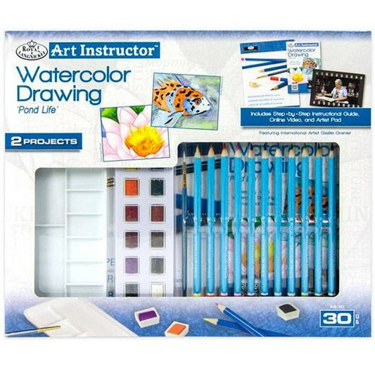 Set de vopsele acuarele Royal & Langnickel Art Instructor 30 Piese - Birou și papetărie, Arte și Meserii