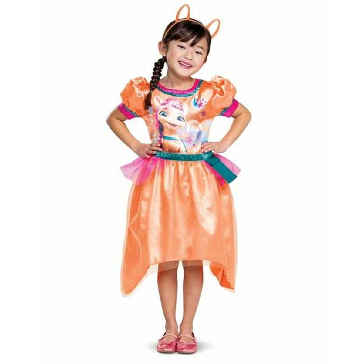 Costum Deghizare pentru Copii Little Pony Sunny Starscout Portocaliu 3 Piese - Jucarii si jocuri, Costume și accesorii
