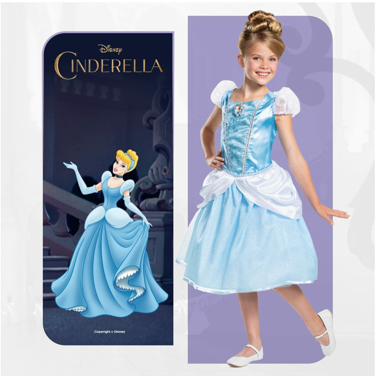 Costum Deghizare pentru Copii Jakks Pacific Cenușăreasa 5-6 Ani - Jucarii si jocuri, Costume și accesorii