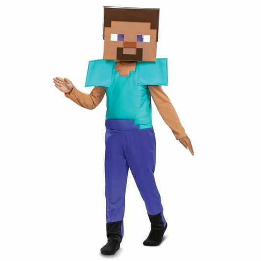 Costum Deghizare pentru Copii Minecraft Steve 2 Piese - Jucarii si jocuri, Costume și accesorii