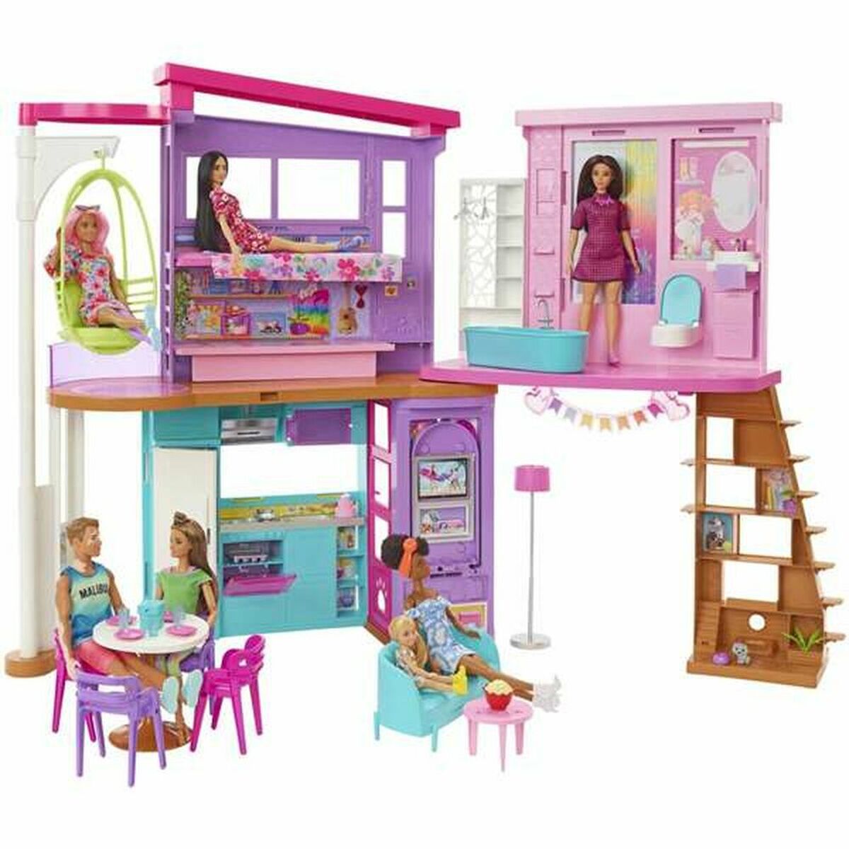Casă de păpuși Mattel Barbie Malibu House 2022 - Jucarii si jocuri, Păpuși și accesorii