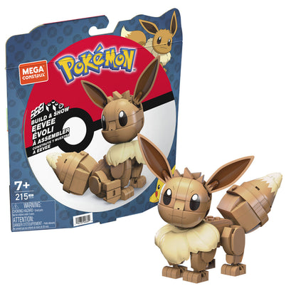 Figura îmbinată Mega Construx Eevee Medium + 7 Ani 215 Piese - Jucarii si jocuri