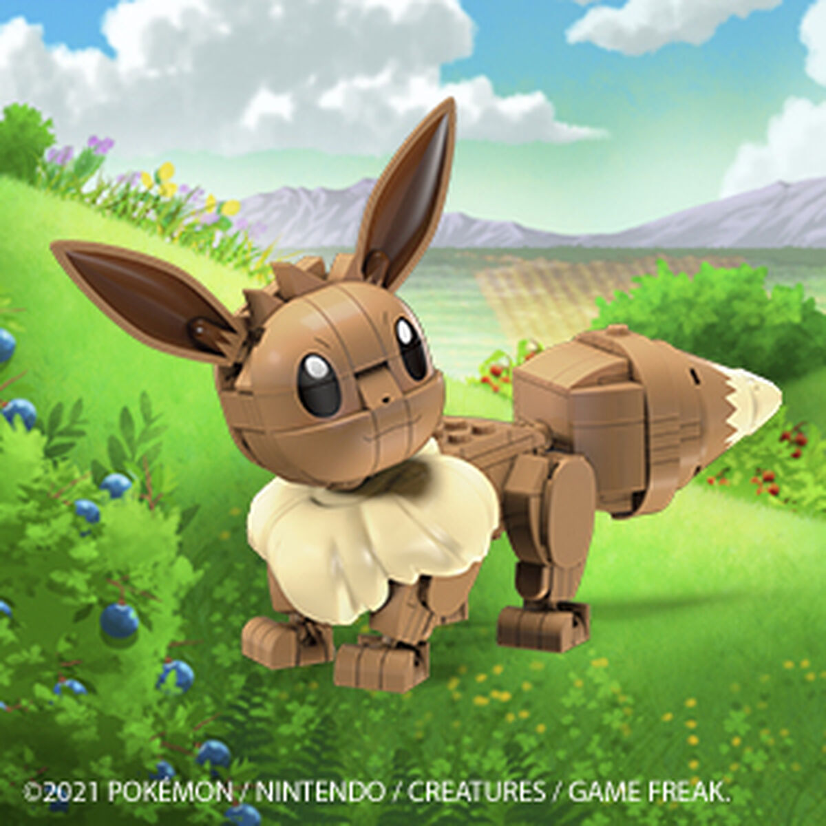Figura îmbinată Mega Construx Eevee Medium + 7 Ani 215 Piese - Jucarii si jocuri