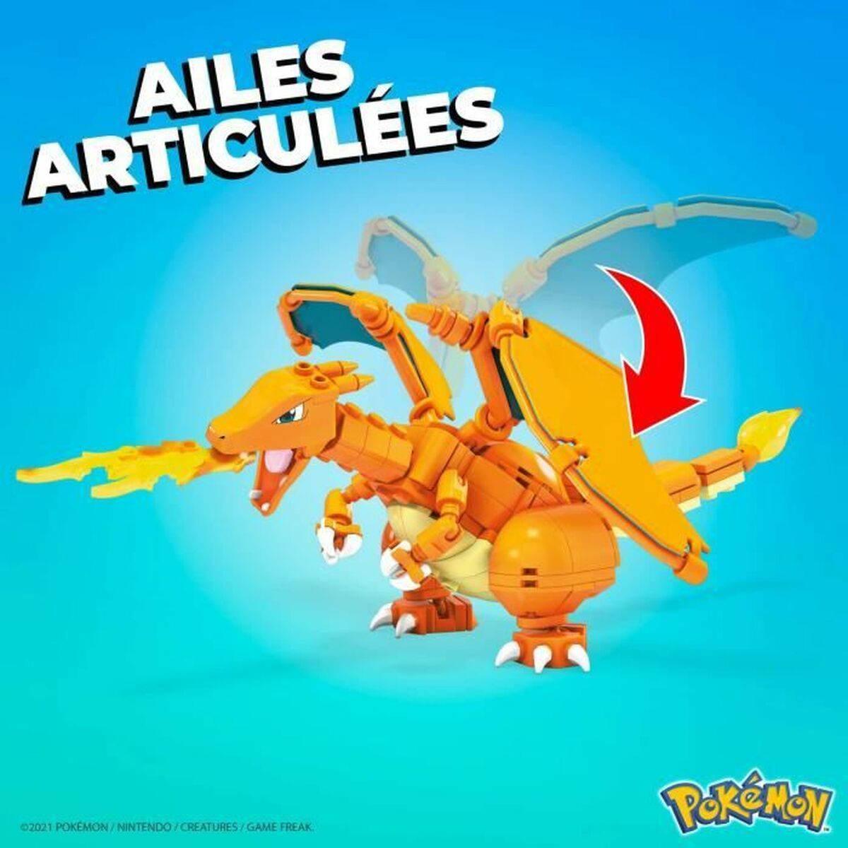 Set de Construcție Megablocks Charmander Charmilion Charizard Pokémon 300 Piese - Jucarii si jocuri