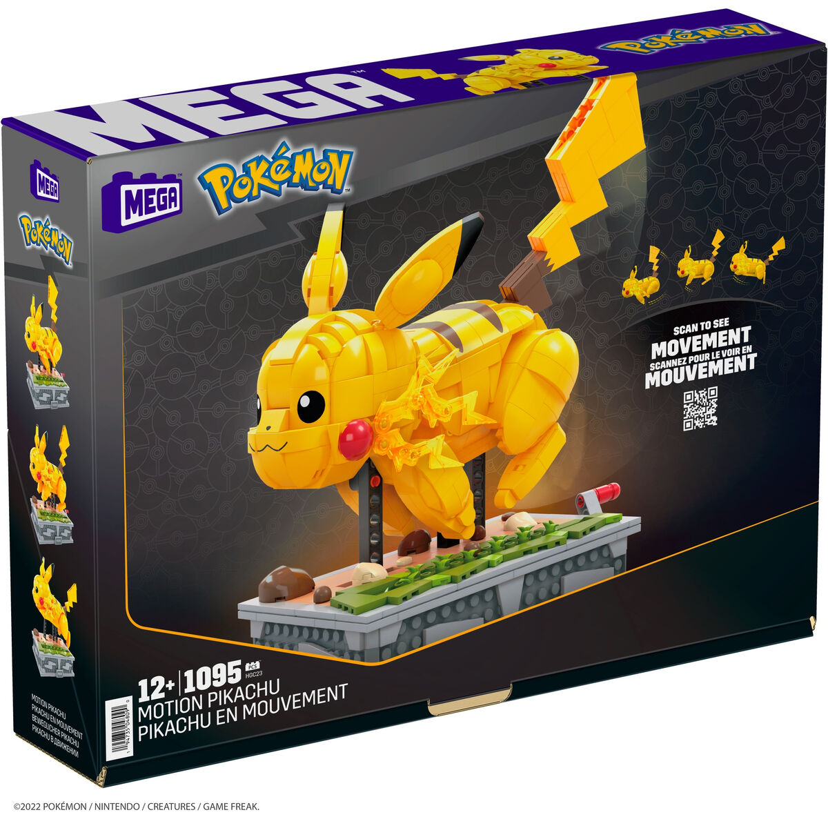 Kit de construcție Pokémon Mega Construx - Motion Pikachu 1095 Piese - Jucarii si jocuri
