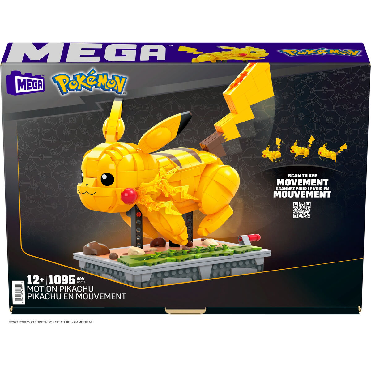 Kit de construcție Pokémon Mega Construx - Motion Pikachu 1095 Piese - Jucarii si jocuri