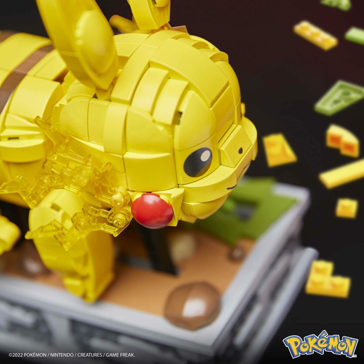 Kit de construcție Pokémon Mega Construx - Motion Pikachu 1095 Piese - Jucarii si jocuri