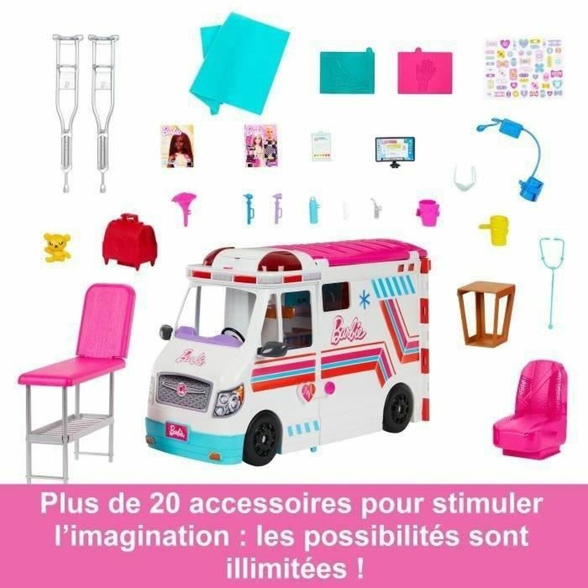 Caravană Barbie HKT79 - Jucarii si jocuri, Păpuși și accesorii