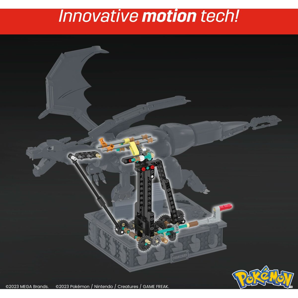 Kit de construcție Pokémon Mega Construx - Motion Charizard 1664 Piese - Jucarii si jocuri