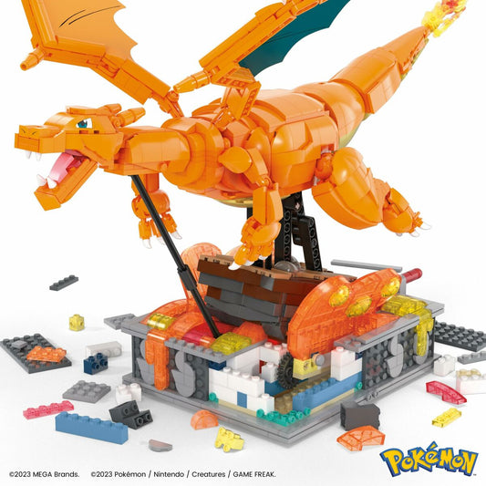 Kit de construcție Pokémon Mega Construx - Motion Charizard 1664 Piese - Jucarii si jocuri