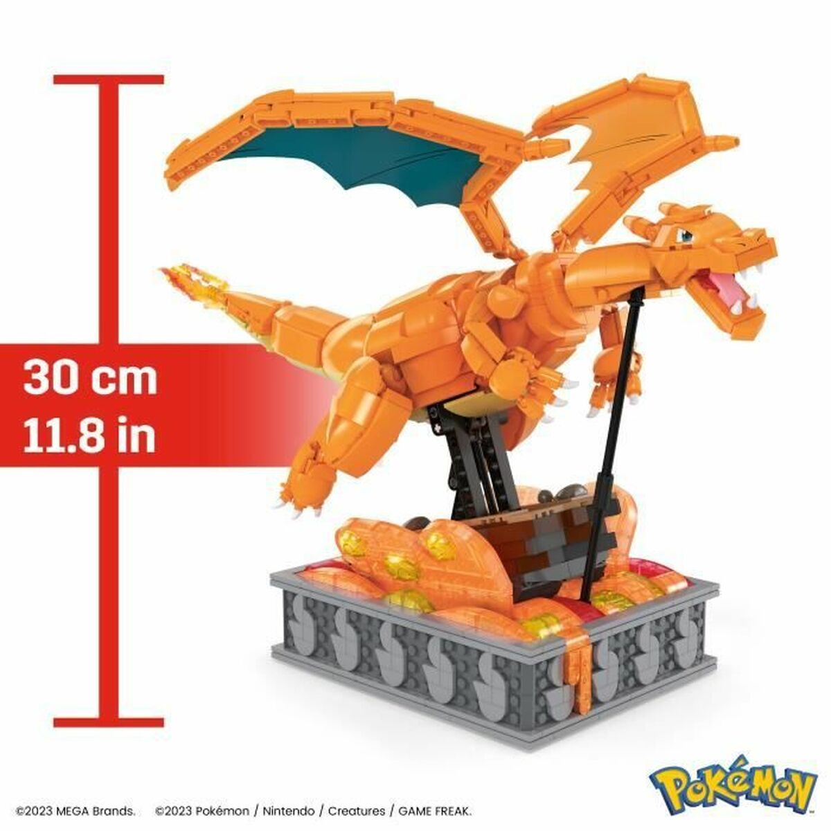 Kit de construcție Pokémon Mega Construx - Motion Charizard 1664 Piese - Jucarii si jocuri