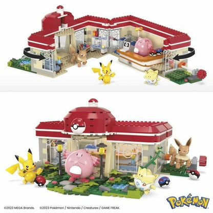 Kit de construcție Pokémon Mega Construx - Forest Pokémon Center 648 Piese - Jucarii si jocuri