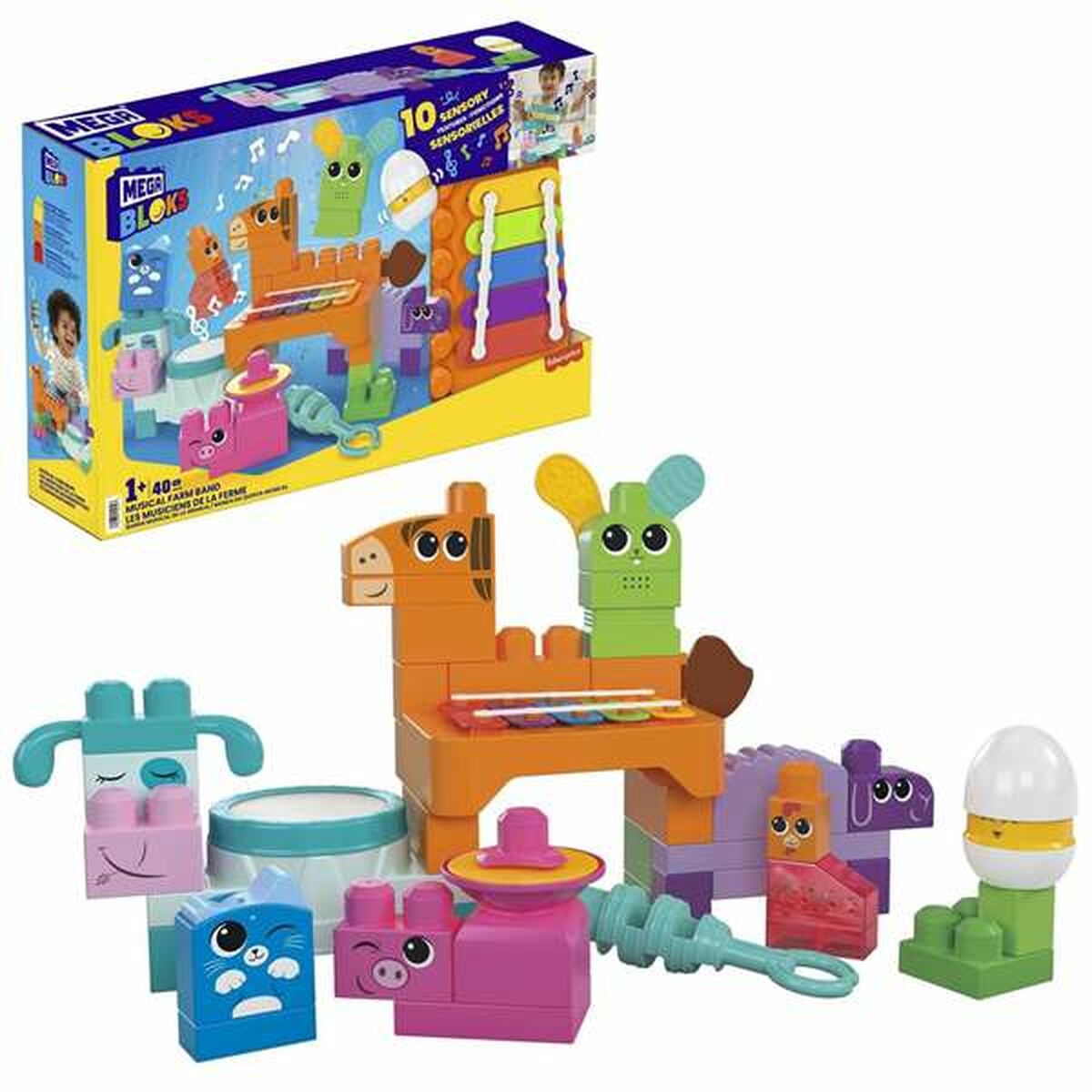 Jucărie interactivă Megablocks Jucărie muzicală - Bebelus, Jucăriile copilăriei timpurii
